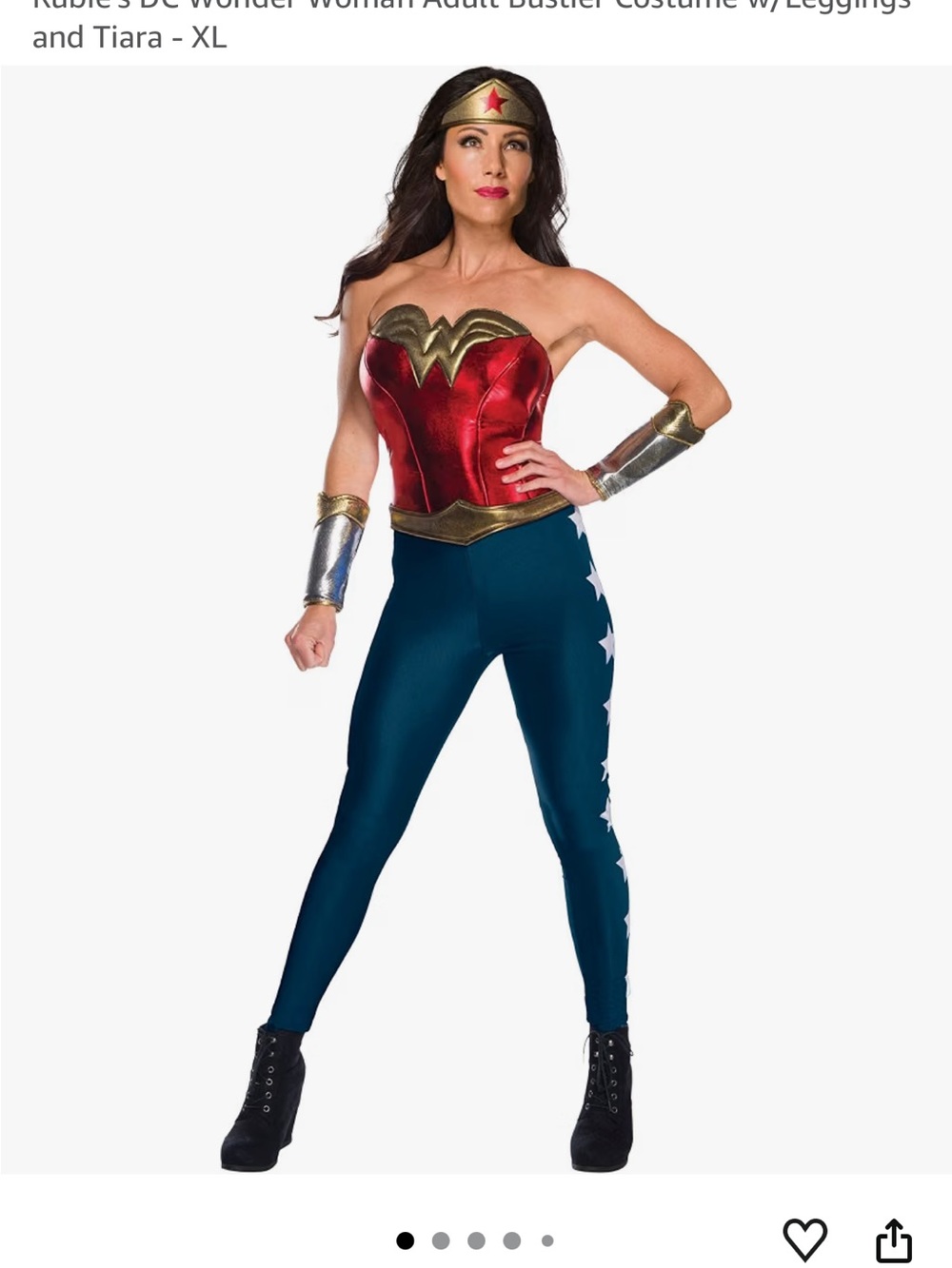 Rubies Wonder Woman Costume Accessories - Gold Boots & Silver Belt